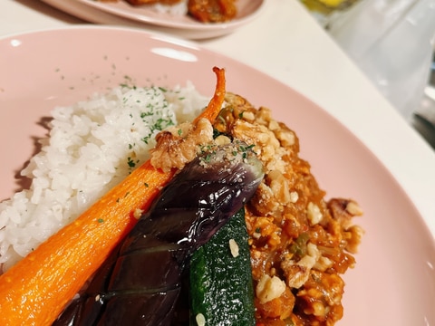 夏野菜沢山ドライカレー⭐⭐⭐